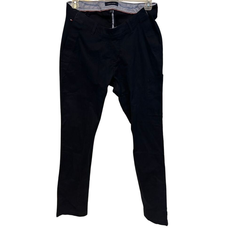 NEW Tommy Hilfiger Adaptive Seated Wear Pants 34x32 Mens Navy Blue Hook-and-Loop